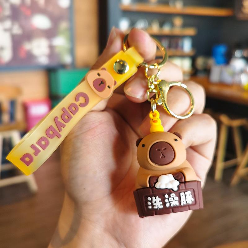 Cute Capybara Animal Keychains for Creative Car Keychain Cartoon Capibala Women Doll Keyring Charm Holiday Gifts Jewelry
Cute Capybara Animal Keychains for Creative Car Keychain Cartoon Capibala Women Doll Keyring Charm Holiday Gifts Jewelry