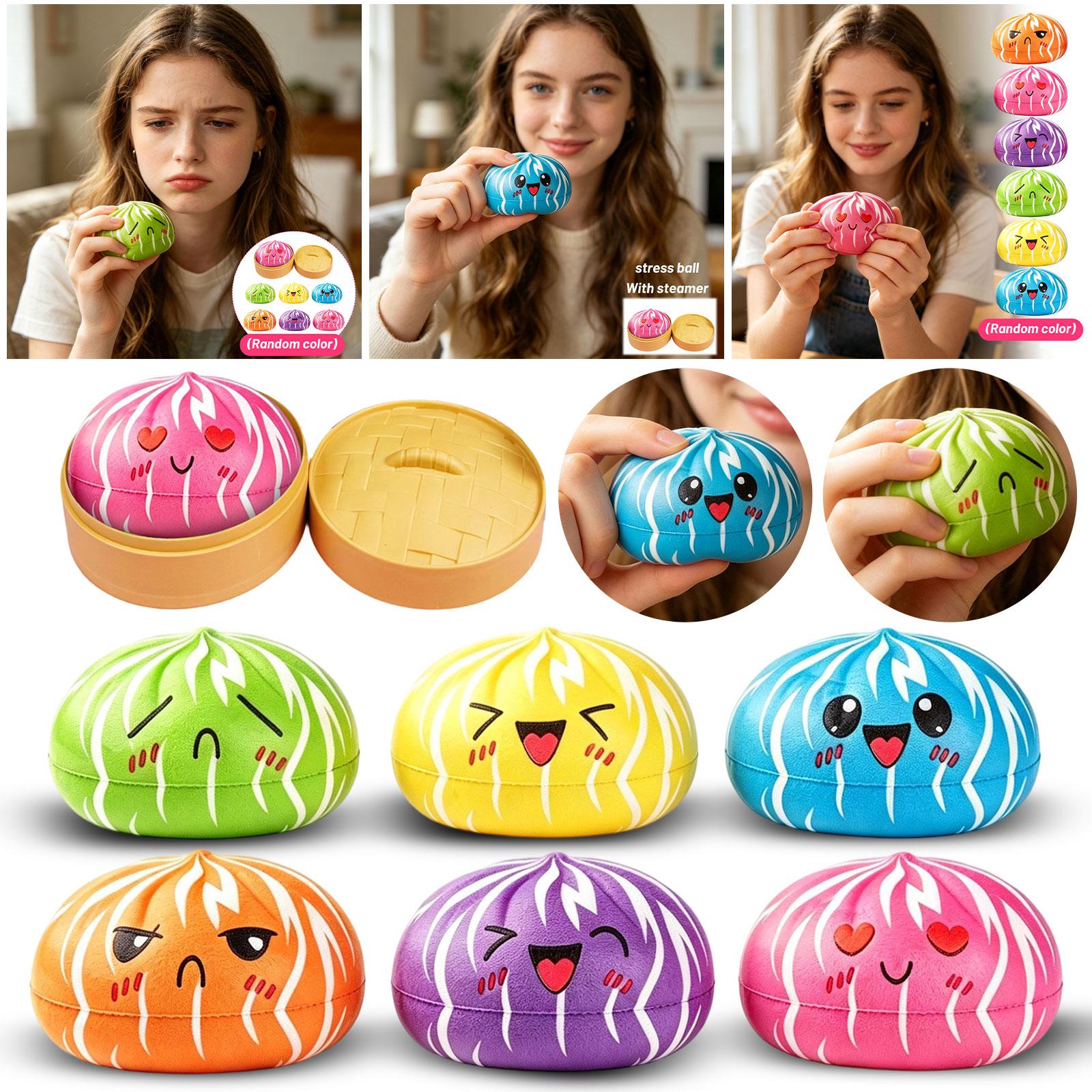 Squishy Steamed Bun Toy with Bamboo Steamer Box Soft Slow Rising PU Foam Stress Relief Squeeze Toy for Kids and Adults Collectible One Size
Squishy Steamed Bun Toy with Bamboo Steamer Box Soft Slow Rising PU Foam Stress Relief Squeeze Toy for Kids and Adults Collectible One Size