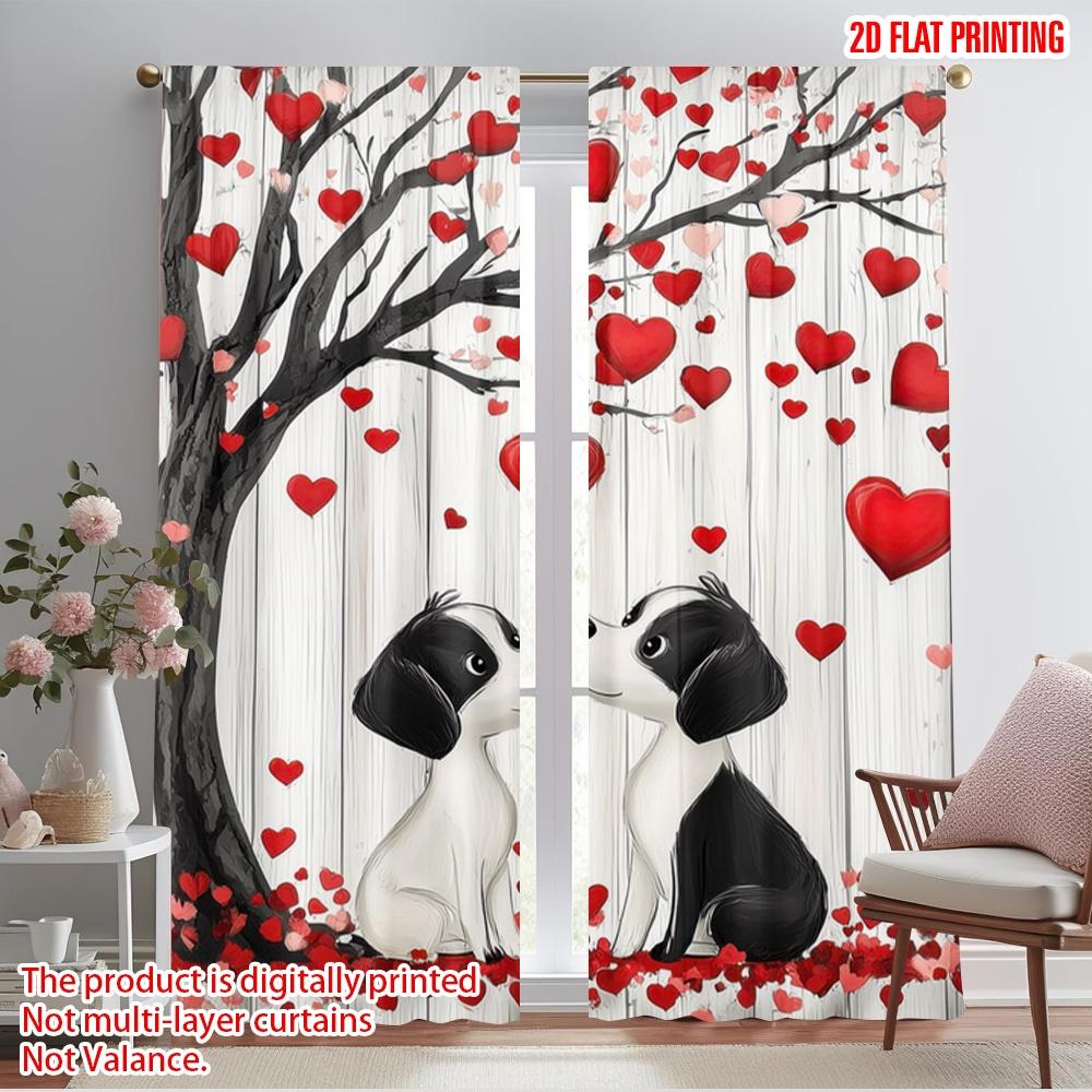 2pcs,2D plane printing Creative Curtains Puppy Love Harmony Versatile Polyester (without rod) Home Decor Ldeal for Living Room, 52.50×116.00 CM 2pcs
2pcs,2D plane printing Creative Curtains Puppy Love Harmony Versatile Polyester (without rod) Home Decor Ldeal for Living Room, 52.50×116.00 CM 2pcs