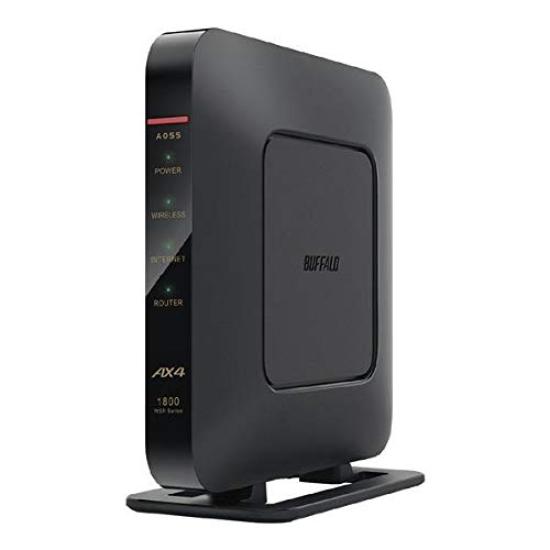 BUFFALO Початкова модель маршрутизатора бездротової локальної мережі Buffalo (Wi-Fi 6(11 сокир) Сумісність/Частота 2,4, 5 ГГц/Чорний) WSR-1800AX4-BK чорний 
BUFFALO Початкова модель маршрутизатора бездротової локальної мережі Buffalo (Wi-Fi 6(11 сокир) Сумісність/Частота 2,4, 5 ГГц/Чорний) WSR-1800AX4-BK чорний