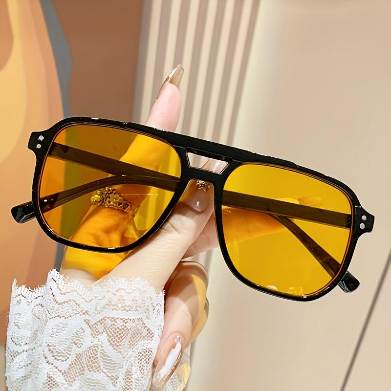 Cycling Trendy Women Square Twin Bridge Pilot Sunglasses New Luxury Designer Shades Outdoor Driving Travel Female Sun Glasses жёлтый
Cycling Trendy Women Square Twin Bridge Pilot Sunglasses New Luxury Designer Shades Outdoor Driving Travel Female Sun Glasses жёлтый