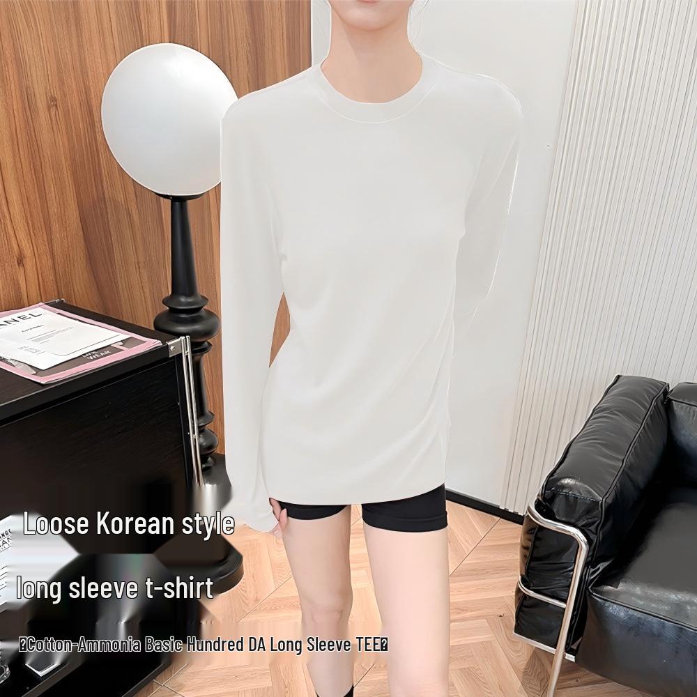 Women s Casual Cotton Blend Long Sleeve Round Neck T-Shirt - Comfortable, Breathable, Versatile, Slimming. One Size
Women s Casual Cotton Blend Long Sleeve Round Neck T-Shirt - Comfortable, Breathable, Versatile, Slimming. One Size