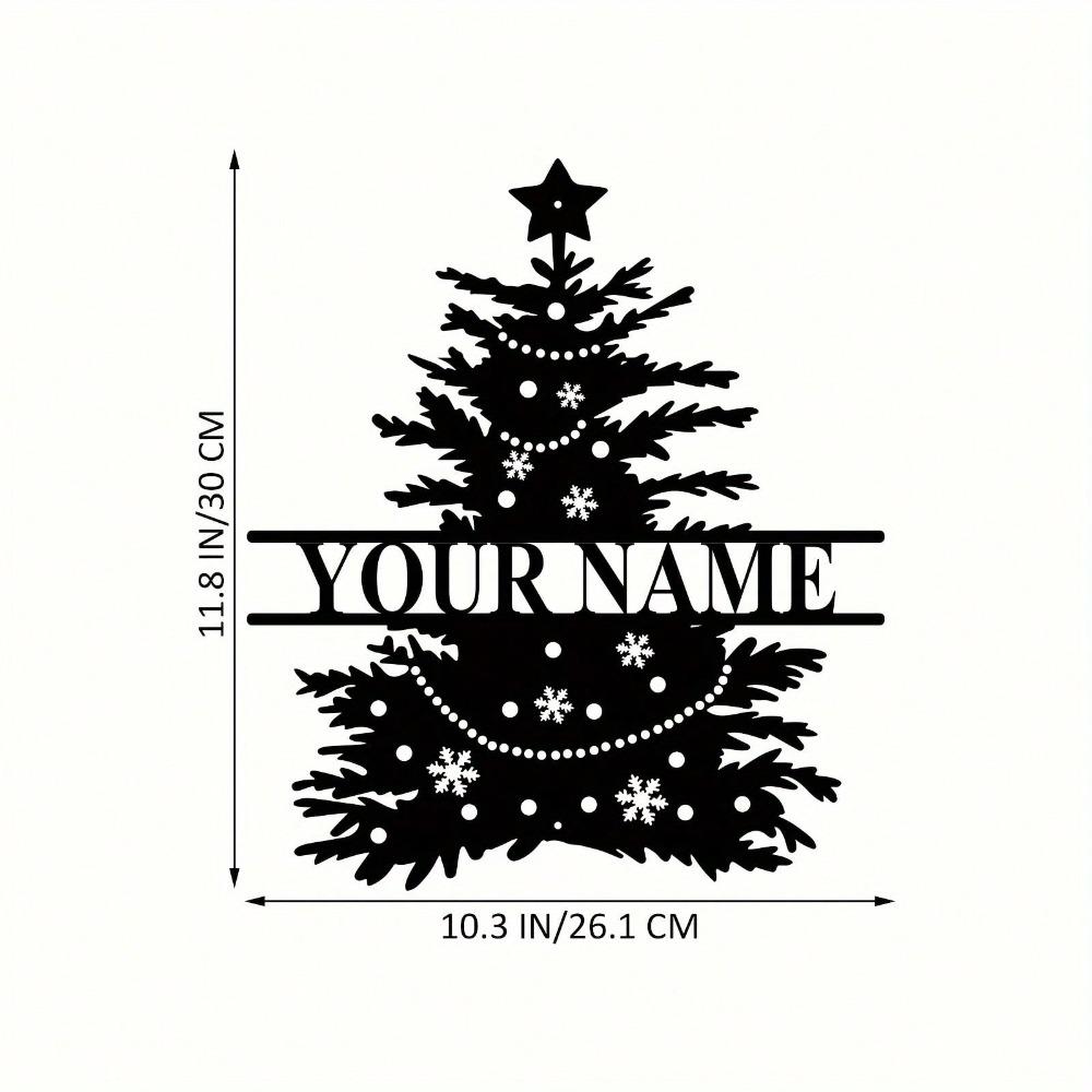 Custom Metal Christmas Tree Wall Decor, Personalized Text Sign, Holiday Art for Living Room Bedroom Kitchen, Xmas Gift TY0945-S
Custom Metal Christmas Tree Wall Decor, Personalized Text Sign, Holiday Art for Living Room Bedroom Kitchen, Xmas Gift TY0945-S