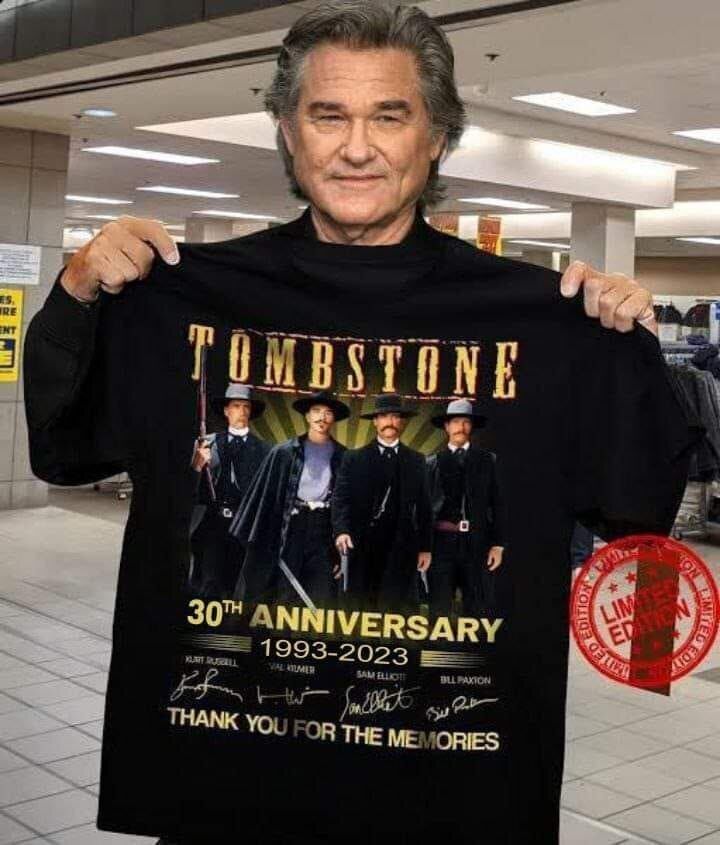 30th Anniversary 1993-2023 TOMBSTONE Thank You for the memories T-shirt ST056 Unisex T-Shirt Graphic Tee L
30th Anniversary 1993-2023 TOMBSTONE Thank You for the memories T-shirt ST056 Unisex T-Shirt Graphic Tee L