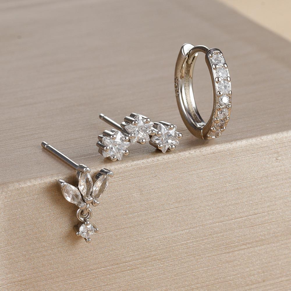 3PCS Stainless Steel Huggies Star Hoop Earrings Set for Women Trendy Zircon Pendant Gold Color Statement Piercing Jewelry Aretes
3PCS Stainless Steel Huggies Star Hoop Earrings Set for Women Trendy Zircon Pendant Gold Color Statement Piercing Jewelry Aretes