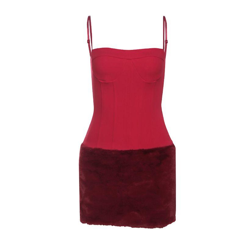 # Sisjuly# Doll Exciting Gift Retro Red Stuffed Splicing Sling Dress Sexy Waist-Controlled Skirt Female Red L
# Sisjuly# Doll Exciting Gift Retro Red Stuffed Splicing Sling Dress Sexy Waist-Controlled Skirt Female Red L