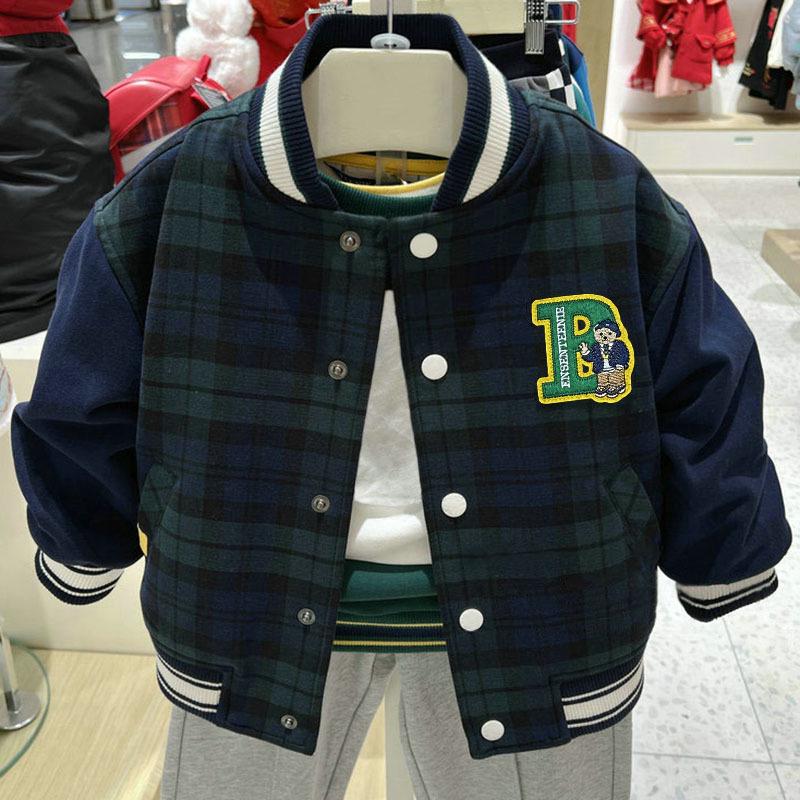 Boys Plaid Baseball Casual Jacket - Spring/Autumn 2025 160 cm
Boys Plaid Baseball Casual Jacket - Spring/Autumn 2025 160 cm