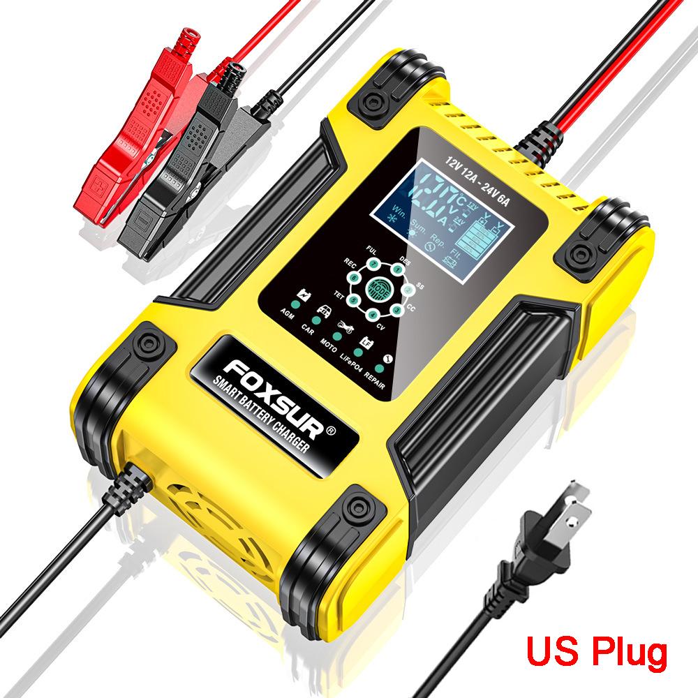 12 В 12 А автомобильное зарядное устройство 24 В 6 А интеллектуальное зарядное устройство для электрических мотоциклов для ремонта свинцово-кислотных аккумуляторов AGM Lifepo4 для грузовых автомобилей
12 В 12 А автомобильное зарядное устройство 24 В 6 А интеллектуальное зарядное устройство для электрических мотоциклов для ремонта свинцово-кислотных аккумуляторов AGM Lifepo4 для грузовых автомобилей