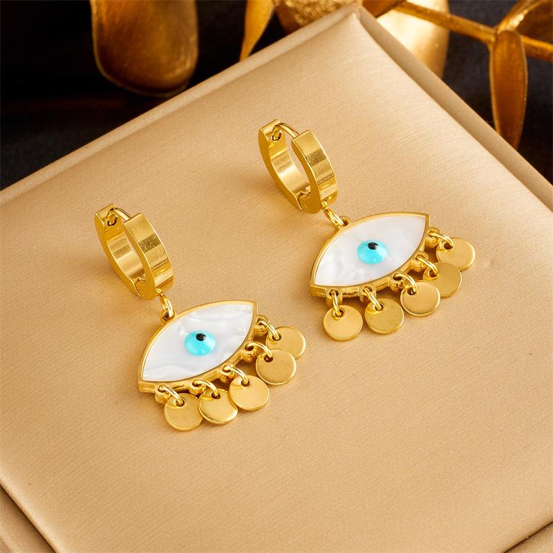 gold plated stainless steel evil eye mother of pearl tassel hoop earrings for women золотий
gold plated stainless steel evil eye mother of pearl tassel hoop earrings for women золотий