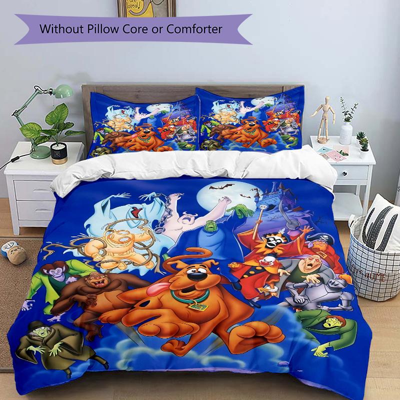 3pcs Halloween Adventure Scooby Doo Quilt Cover Set (1 Quilt Cover + 2 Pillowcases Without Pillow Core), High-Definition Printing for Home and Do 135x200cm
3pcs Halloween Adventure Scooby Doo Quilt Cover Set (1 Quilt Cover + 2 Pillowcases Without Pillow Core), High-Definition Printing for Home and Do 135x200cm