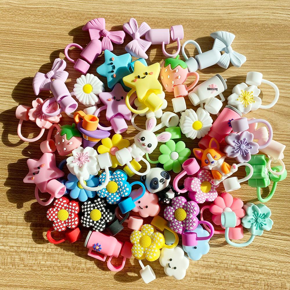 Variety Pack: 5/10/20 Food-Grade Dustproof Straw Caps in Multiple Styles Random 5 Straw Caps
Variety Pack: 5/10/20 Food-Grade Dustproof Straw Caps in Multiple Styles Random 5 Straw Caps