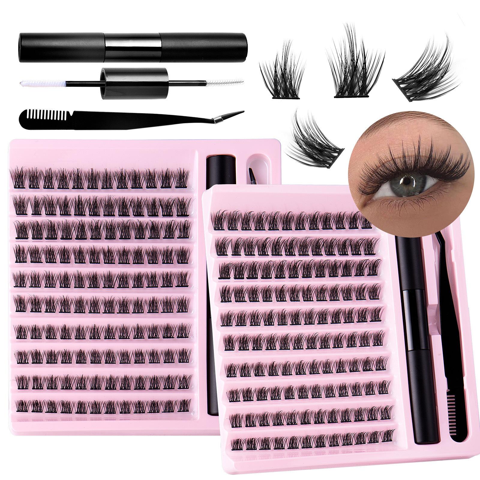 Segmented Multi-hair Glue Tweezers Set, Natural Thick False Eyelashes C-song Single Cluster Eyelashes
Segmented Multi-hair Glue Tweezers Set, Natural Thick False Eyelashes C-song Single Cluster Eyelashes