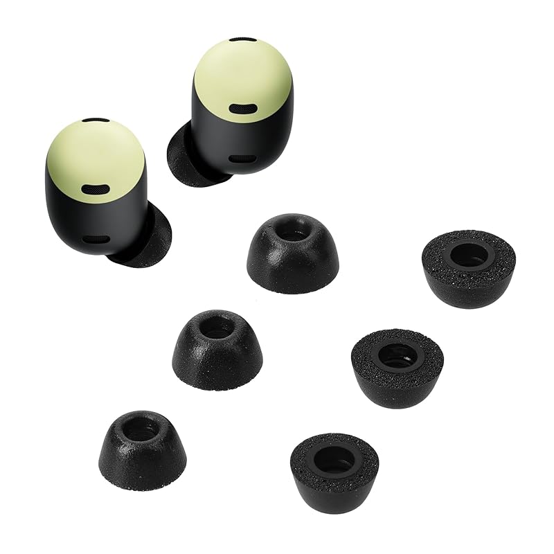 kwmobile 6x ear tips Google Pixel Buds Pro compatible earpiece - for replacement pad S/M/L size black matte
kwmobile 6x ear tips Google Pixel Buds Pro compatible earpiece - for replacement pad S/M/L size black matte