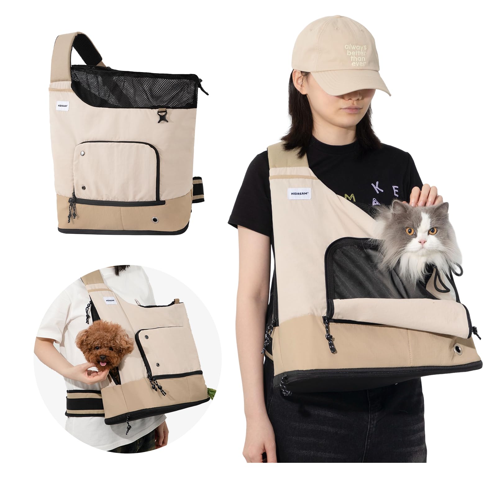 Pet Sling for Small Dogs and Carrier Shoulder Hard Adjustable Large Top Opening with Safety Waterproof Nylon Easy to Carrying Holds up to Ideal for бежевый
Pet Sling for Small Dogs and Carrier Shoulder Hard Adjustable Large Top Opening with Safety Waterproof Nylon Easy to Carrying Holds up to Ideal for бежевый