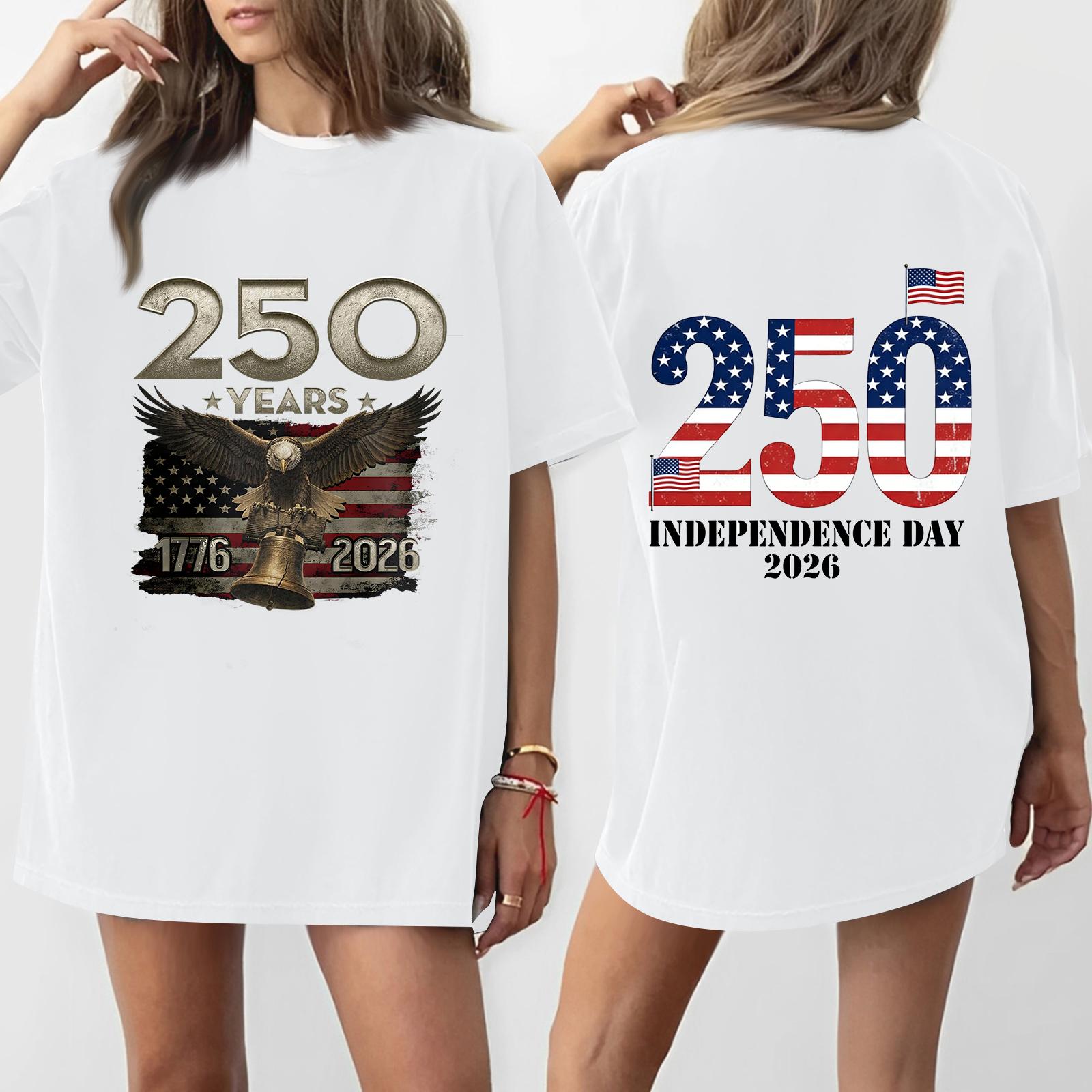 Women s Casual Independence Day 252 Anniversary Printed T-shirt Round Neck Pullover Short Sleeve Top XL білий
Women s Casual Independence Day 252 Anniversary Printed T-shirt Round Neck Pullover Short Sleeve Top XL білий