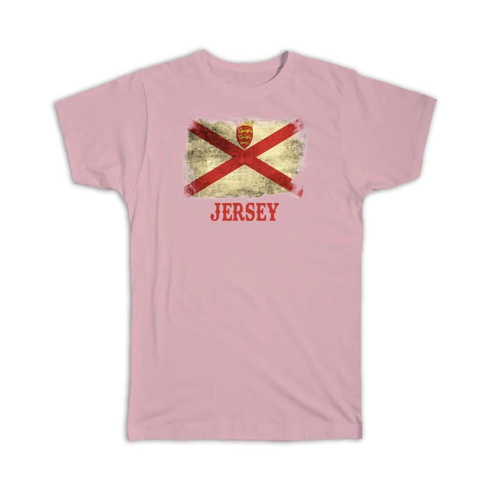 Gift T-Shirt : Jersey Flag Distressed For European Country Pride Souvenir S
Gift T-Shirt : Jersey Flag Distressed For European Country Pride Souvenir S