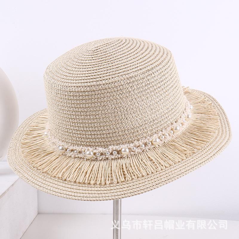 Women s Flat Top Straw Hat with Pearl & Tassel, British Summer Woven Sun Cap, Outdoor UV Protection Beach Hat, Casual Travel M 56-58cm бежевий
Women s Flat Top Straw Hat with Pearl & Tassel, British Summer Woven Sun Cap, Outdoor UV Protection Beach Hat, Casual Travel M 56-58cm бежевий
