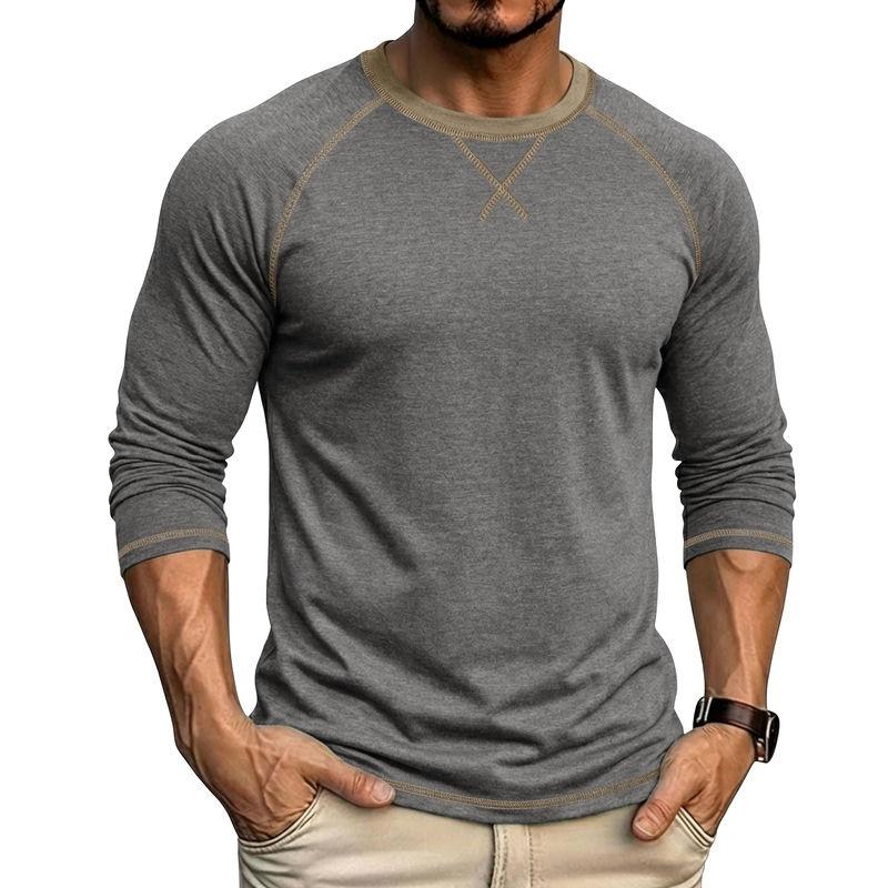 Men s T-Shirts Long Sleeve O-Neck Pactwork Casual Spring Autumn Tees Tops Fashion Mens Clothing 3XL сірий
Men s T-Shirts Long Sleeve O-Neck Pactwork Casual Spring Autumn Tees Tops Fashion Mens Clothing 3XL сірий
