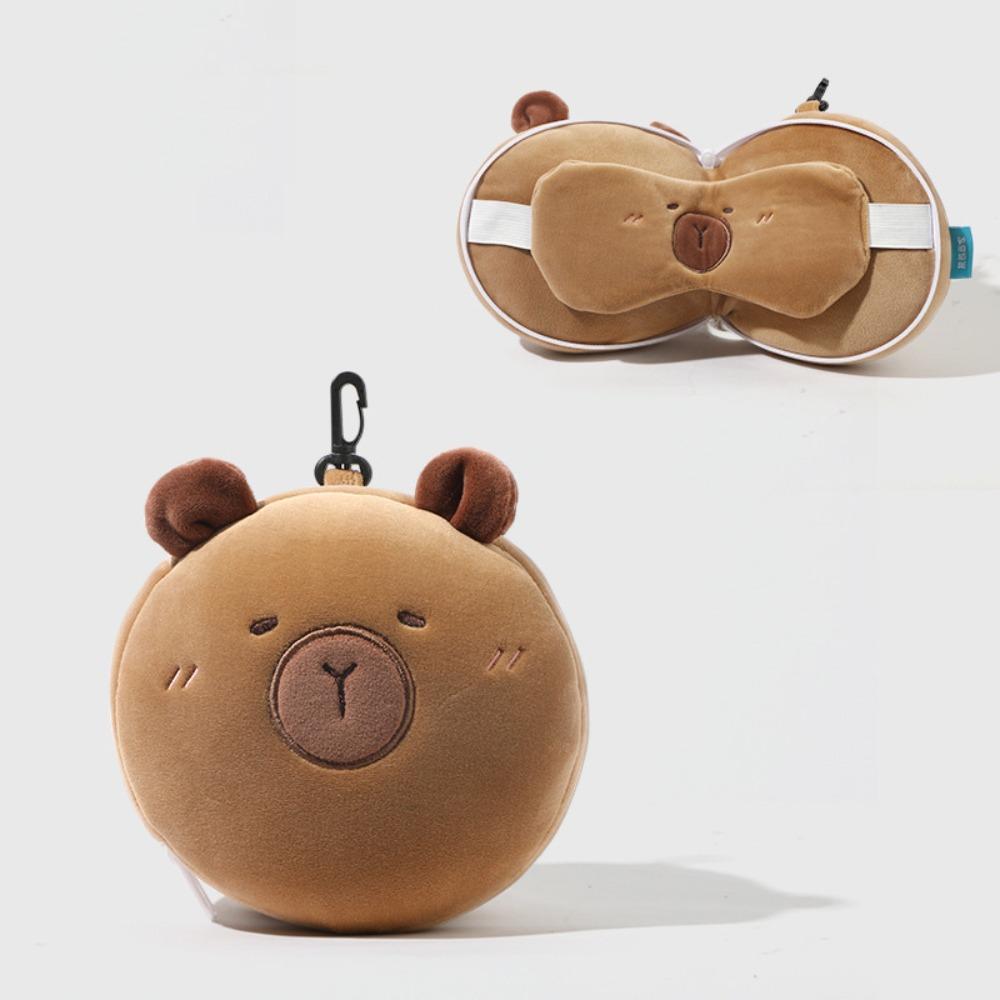 Cute Cartoon Capybara U-shaped Pillow Soft Travel Neck Support Pillow Eye Mask Pillow 2 in 1 Office Chair Cushions
Cute Cartoon Capybara U-shaped Pillow Soft Travel Neck Support Pillow Eye Mask Pillow 2 in 1 Office Chair Cushions