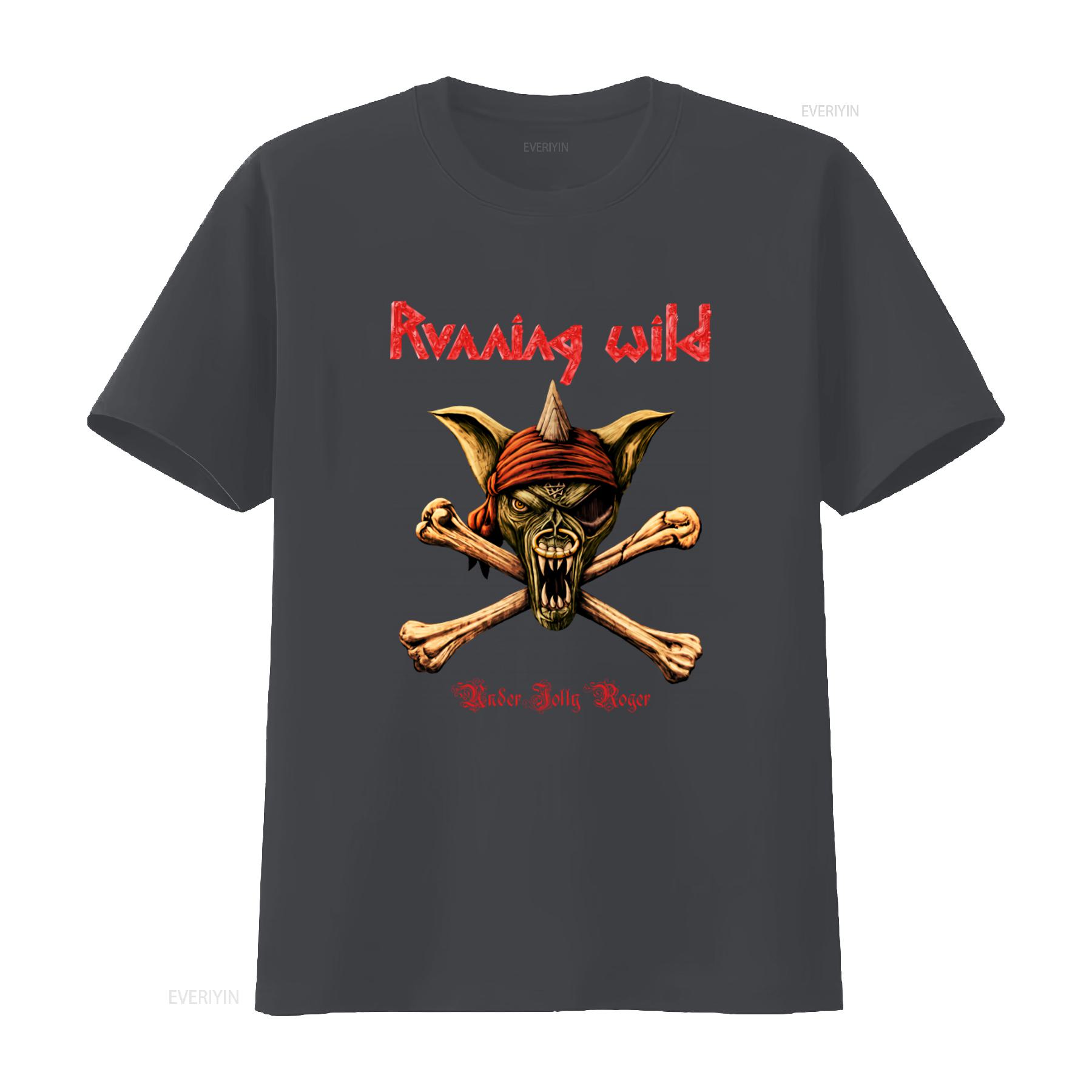 Running Wild Under Jolly Roger Crossbones Band Logo Cool T shirt Streetwear vintage Washed Breathable Casual homme fashion L
Running Wild Under Jolly Roger Crossbones Band Logo Cool T shirt Streetwear vintage Washed Breathable Casual homme fashion L