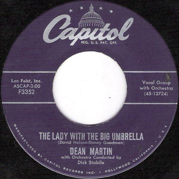 7-дюймовая пластинка ДИН МАРТИН - Дама с большим зонтом F3352 Capitol Records 1955 США Джаз Б/У
7-дюймовая пластинка ДИН МАРТИН - Дама с большим зонтом F3352 Capitol Records 1955 США Джаз Б/У