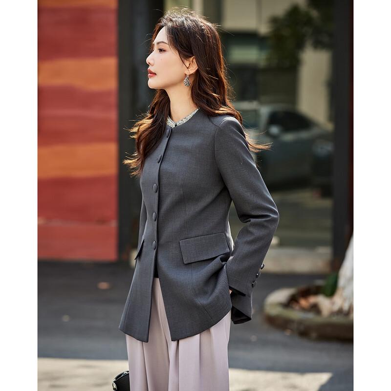 TERRE BLEUE Women s Round Neck Slim Fit Blazer L
TERRE BLEUE Women s Round Neck Slim Fit Blazer L