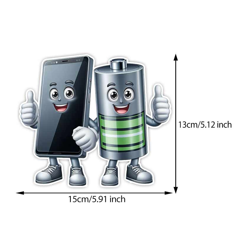 Durable and Long-Lasting Mobile Phone Battery Car Sticker Waterproof Vinyl Decal on Bumper Rear Window Laptop Self-adhesive Decal For Car Accessories A-15cm Longest Side
Durable and Long-Lasting Mobile Phone Battery Car Sticker Waterproof Vinyl Decal on Bumper Rear Window Laptop Self-adhesive Decal For Car Accessories A-15cm Longest Side