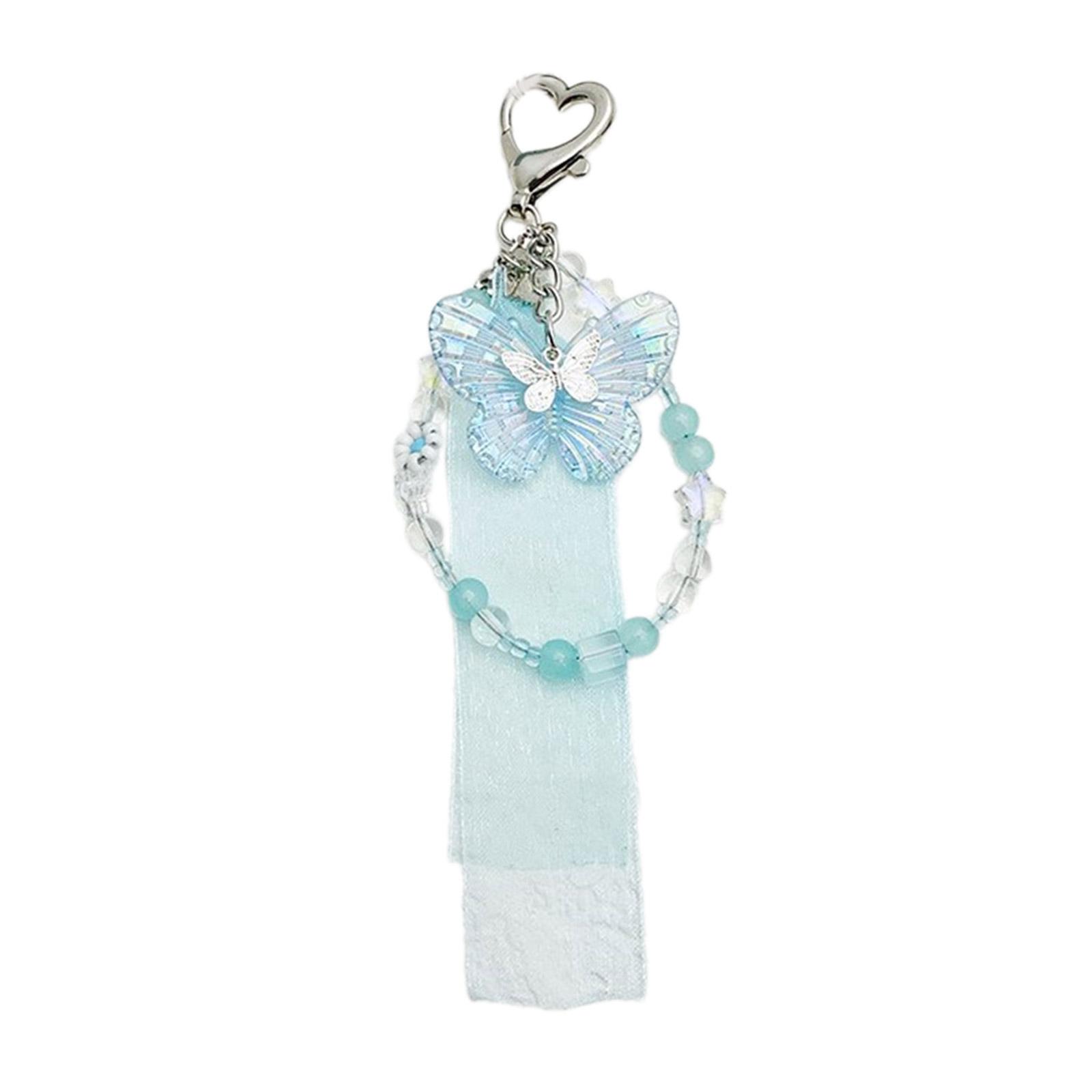 Unique Keychain with Butterfly Detail Ribbon Keyring Bag Pendant Decoration Accessory Perfect for Backpacks and Handbag синій
Unique Keychain with Butterfly Detail Ribbon Keyring Bag Pendant Decoration Accessory Perfect for Backpacks and Handbag синій