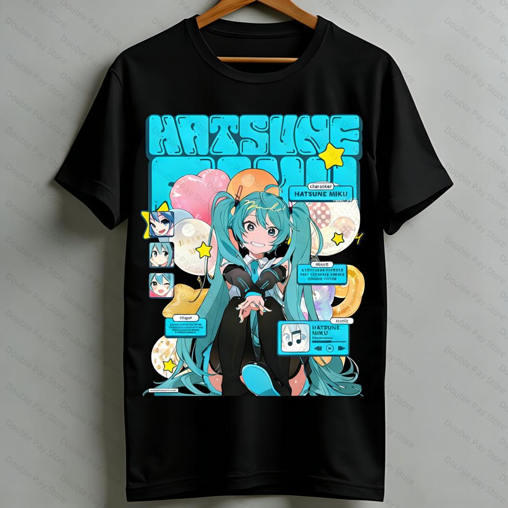 Kawaii Miku TShirt Cute Vocaloid Anime Graphic Tee Casual Short Sleeve Tops for Teen Girls Women Unisexs Shirts Women tshirts 4XL
Kawaii Miku TShirt Cute Vocaloid Anime Graphic Tee Casual Short Sleeve Tops for Teen Girls Women Unisexs Shirts Women tshirts 4XL