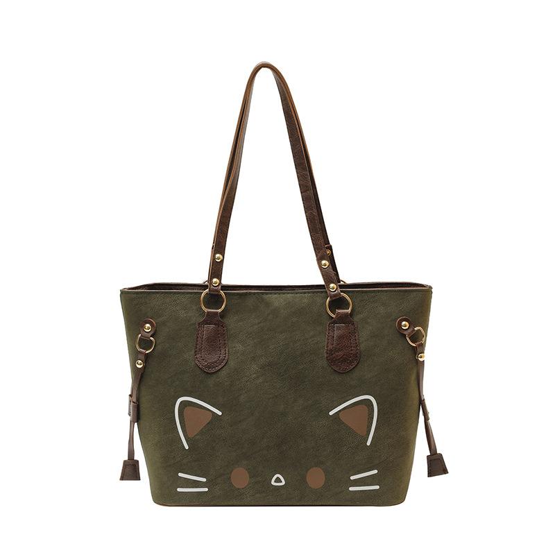 New largecapacity versatile simple shoulder portable autumn and winter tote bag premium texture shoulder bag зелений
New largecapacity versatile simple shoulder portable autumn and winter tote bag premium texture shoulder bag зелений