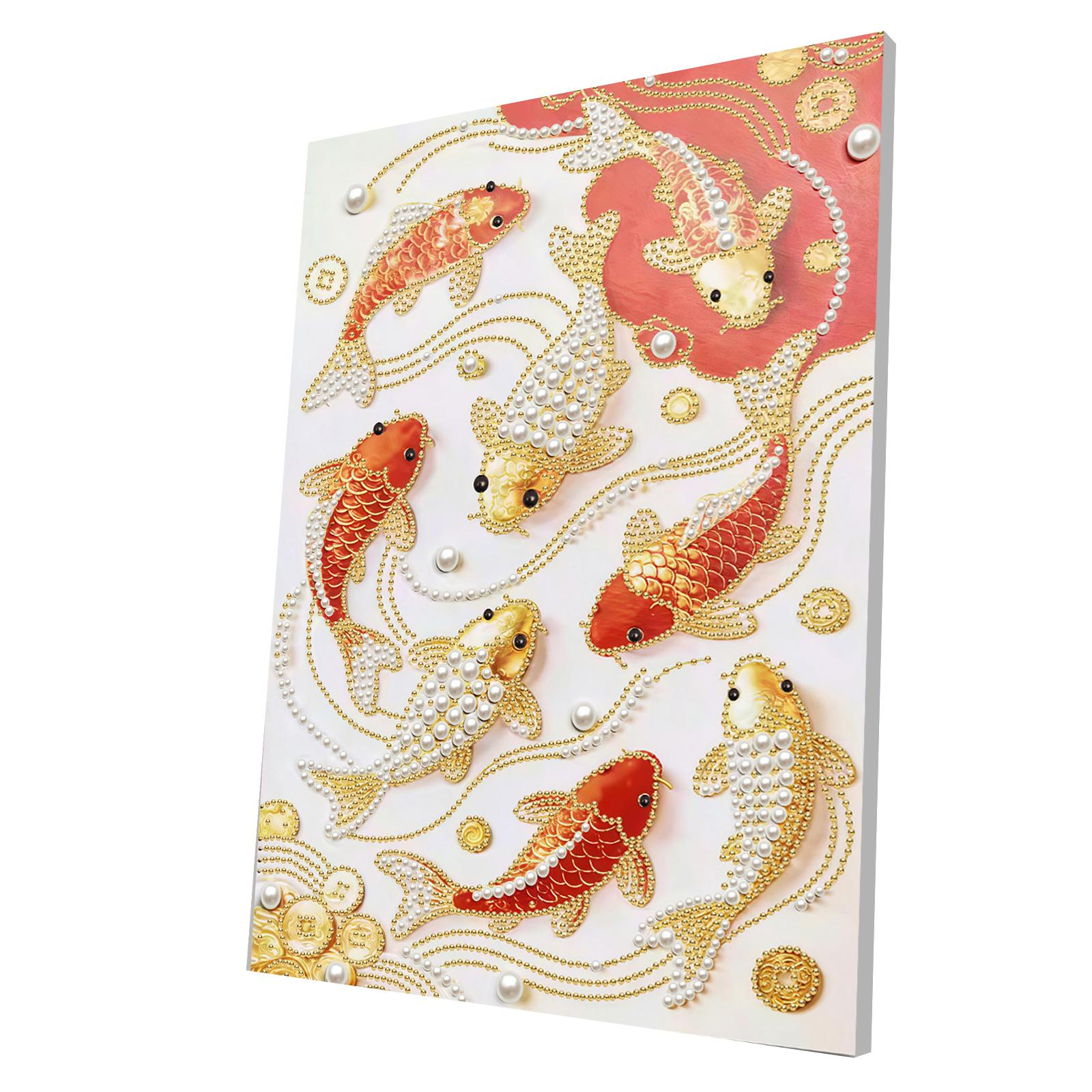 Koi DIY Pearl Gem Paintings Picture Arts Craft for Adults Beginners Home Wall Decor 30x40cm With Frame
Koi DIY Pearl Gem Paintings Picture Arts Craft for Adults Beginners Home Wall Decor 30x40cm With Frame