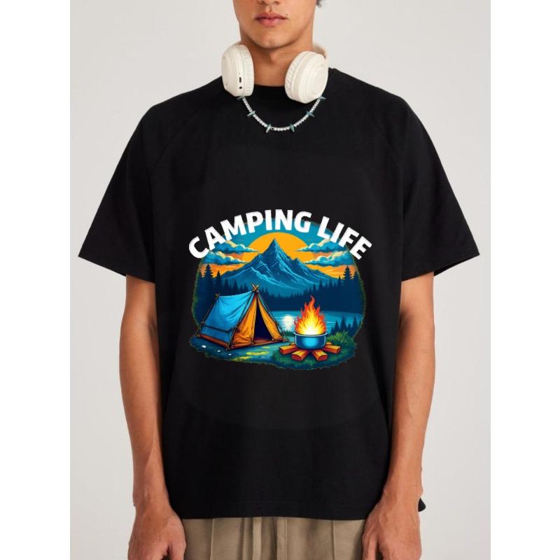 Camping Life T-Shirt White Mountain Tent Campfire Scene Outdoor Adventure Design for Nature Lovers Hiking and Camping Activities XXXXL чёрный
Camping Life T-Shirt White Mountain Tent Campfire Scene Outdoor Adventure Design for Nature Lovers Hiking and Camping Activities XXXXL чёрный