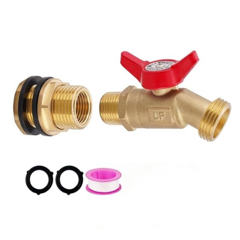 Strong Brass Faucet Kit with Leak Proof Design & Ergonomic Flows Control Tank Brass Spigot set For Plastic Water Tanks 1
Strong Brass Faucet Kit with Leak Proof Design & Ergonomic Flows Control Tank Brass Spigot set For Plastic Water Tanks 1