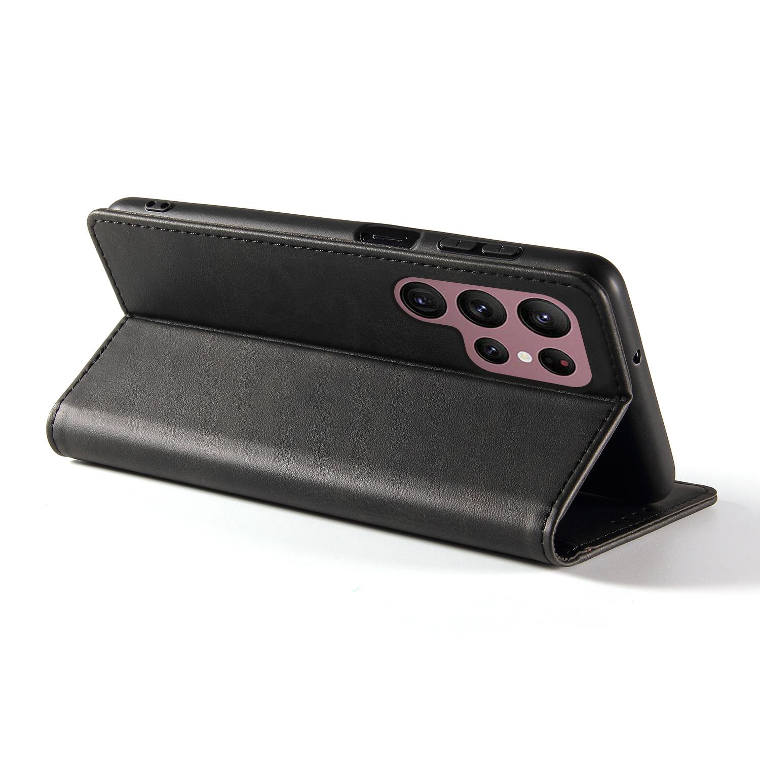 For Samsung Galaxy S23 Ultra Wallet Case WANLONFENG NW1 Series Magnetic Closure Calf Texture Leather Phone Cover Black
For Samsung Galaxy S23 Ultra Wallet Case WANLONFENG NW1 Series Magnetic Closure Calf Texture Leather Phone Cover Black