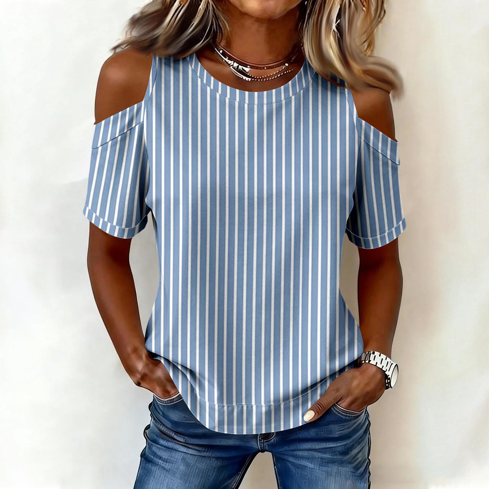 Womens Spring Tops Short Sleeve Cold Shoulder Design Summer Shirts for Women Casual Printed Womens Summer Shirts 2026 Style L синий
Womens Spring Tops Short Sleeve Cold Shoulder Design Summer Shirts for Women Casual Printed Womens Summer Shirts 2026 Style L синий