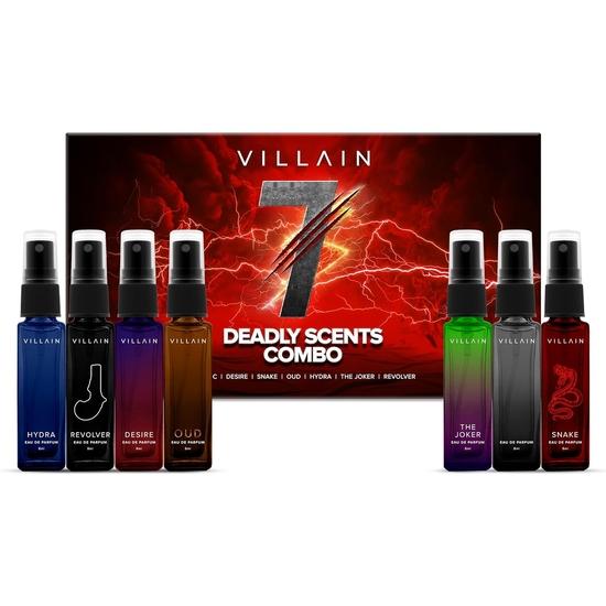VILLAIN 7 Deadly Scents Пробная упаковка 7 X 8 мл Карманные духи для мужчин Премиальные духи для мужчин Парфюмированная вода Пряный, древесный, акватический, удовый
VILLAIN 7 Deadly Scents Пробная упаковка 7 X 8 мл Карманные духи для мужчин Премиальные духи для мужчин Парфюмированная вода Пряный, древесный, акватический, удовый