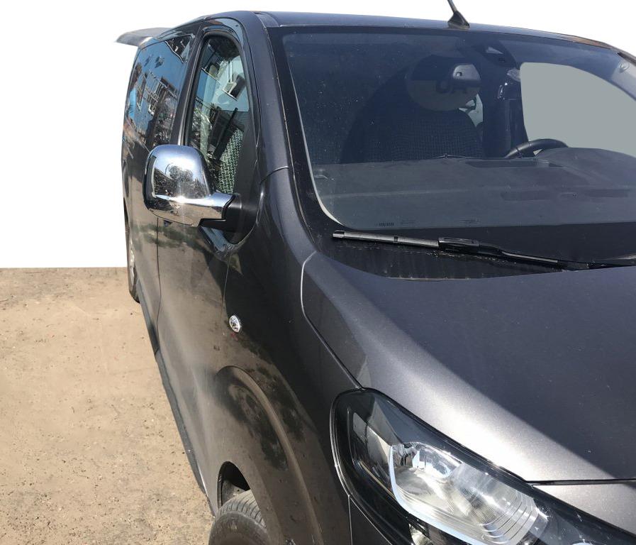 Накладки на зеркала (2 шт., пласт.) Черный хром для Opel Vivaro 2019- гг
Накладки на зеркала (2 шт., пласт.) Черный хром для Opel Vivaro 2019- гг