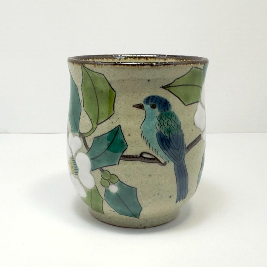 Kutani Ware Teacup Yunomi Bird on Camellia Made in Japan S білий
Kutani Ware Teacup Yunomi Bird on Camellia Made in Japan S білий