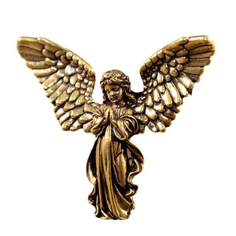 Brass Six Winged Angel Sculpture Elegant Blessing Ornament Desktop Statue Desktop Ornament For Decoration
Brass Six Winged Angel Sculpture Elegant Blessing Ornament Desktop Statue Desktop Ornament For Decoration
