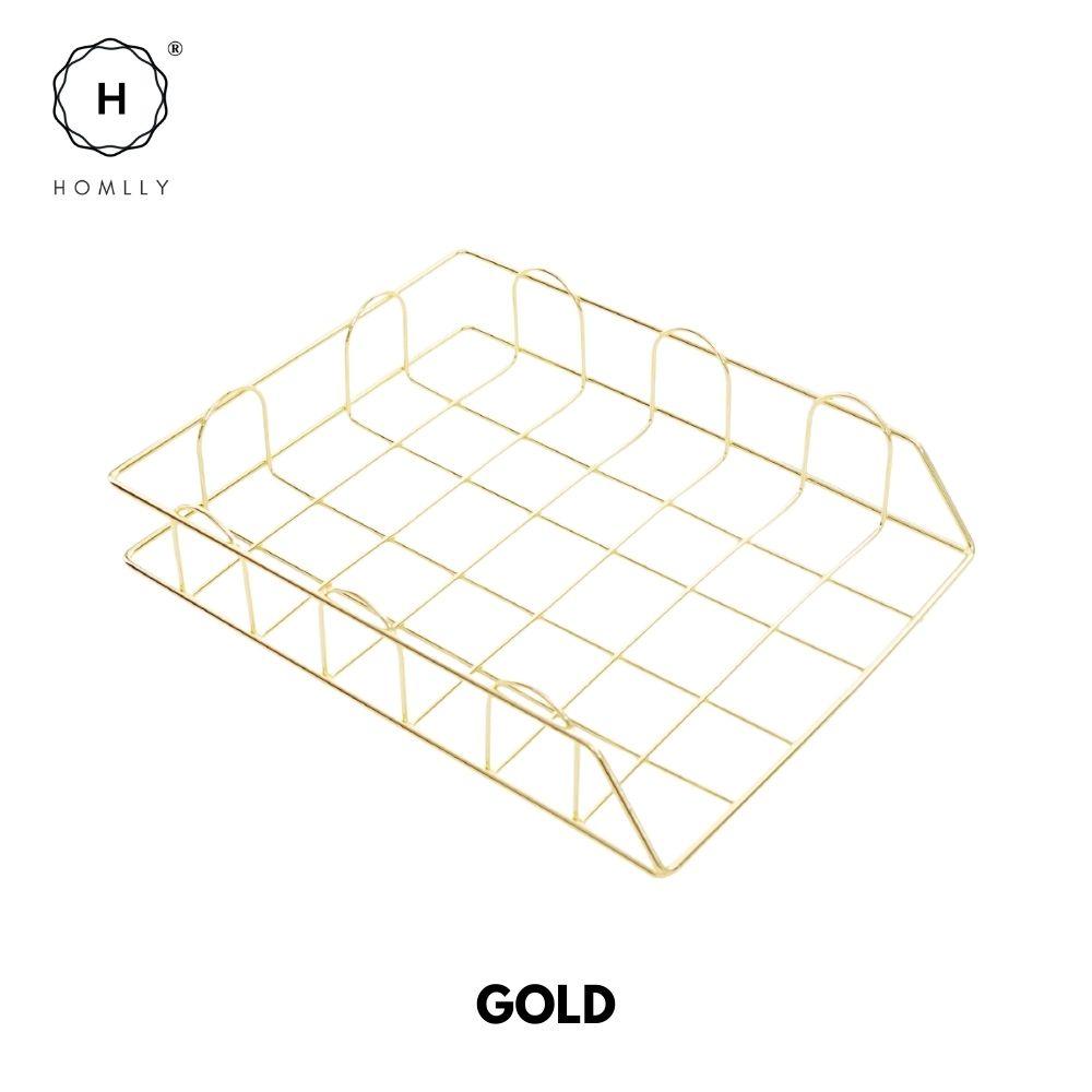 Homlly keii Gold Document Tray (Grid) (X2 PCS) X2PCS
Homlly keii Gold Document Tray (Grid) (X2 PCS) X2PCS