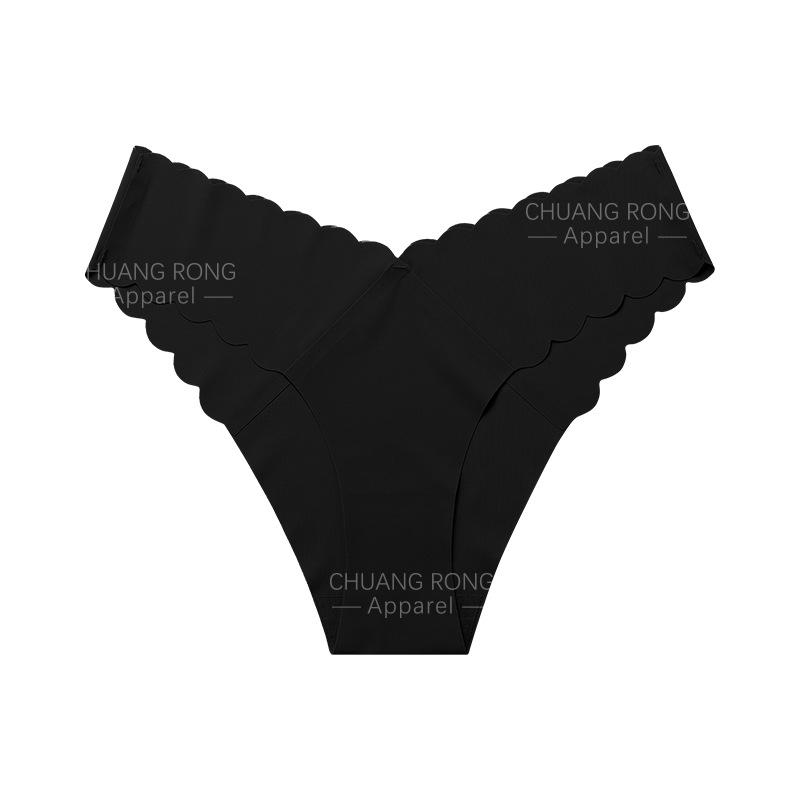 Japanese wavy edge girl panties one-piece seamless ice silk breathable V-shaped low-rise pure desire briefs XL чорний
Japanese wavy edge girl panties one-piece seamless ice silk breathable V-shaped low-rise pure desire briefs XL чорний
