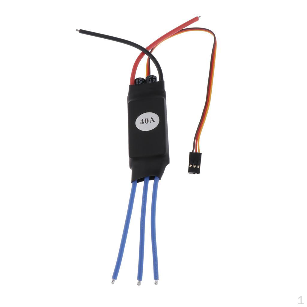 40A Brushless ESC with 5V 3A BEC for FPV Racing , RC Helicopter, Quadcopter
40A Brushless ESC with 5V 3A BEC for FPV Racing , RC Helicopter, Quadcopter
