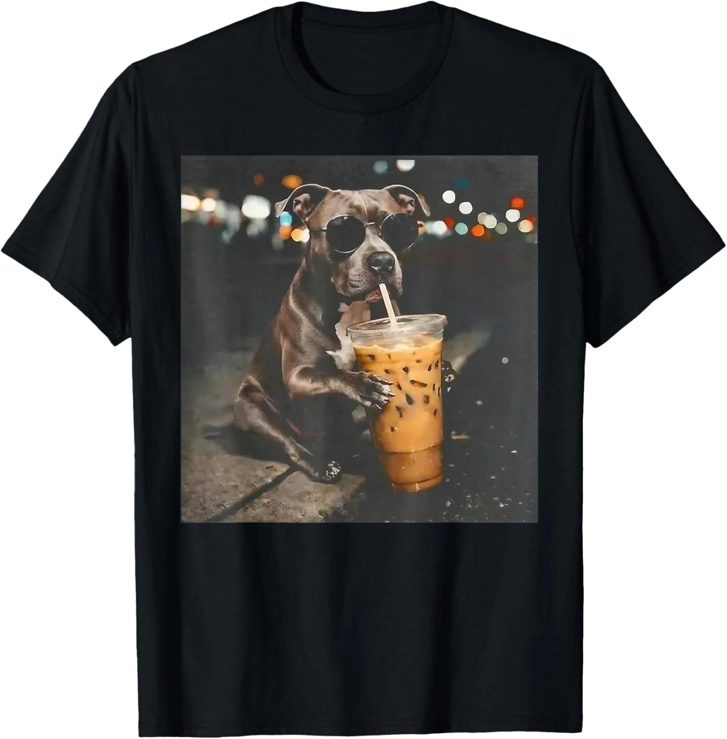 Funny Art Pitbull Dog Drinking Iced Coffee With Sunglasses Gift Unisex T-Shirt 3XL
Funny Art Pitbull Dog Drinking Iced Coffee With Sunglasses Gift Unisex T-Shirt 3XL