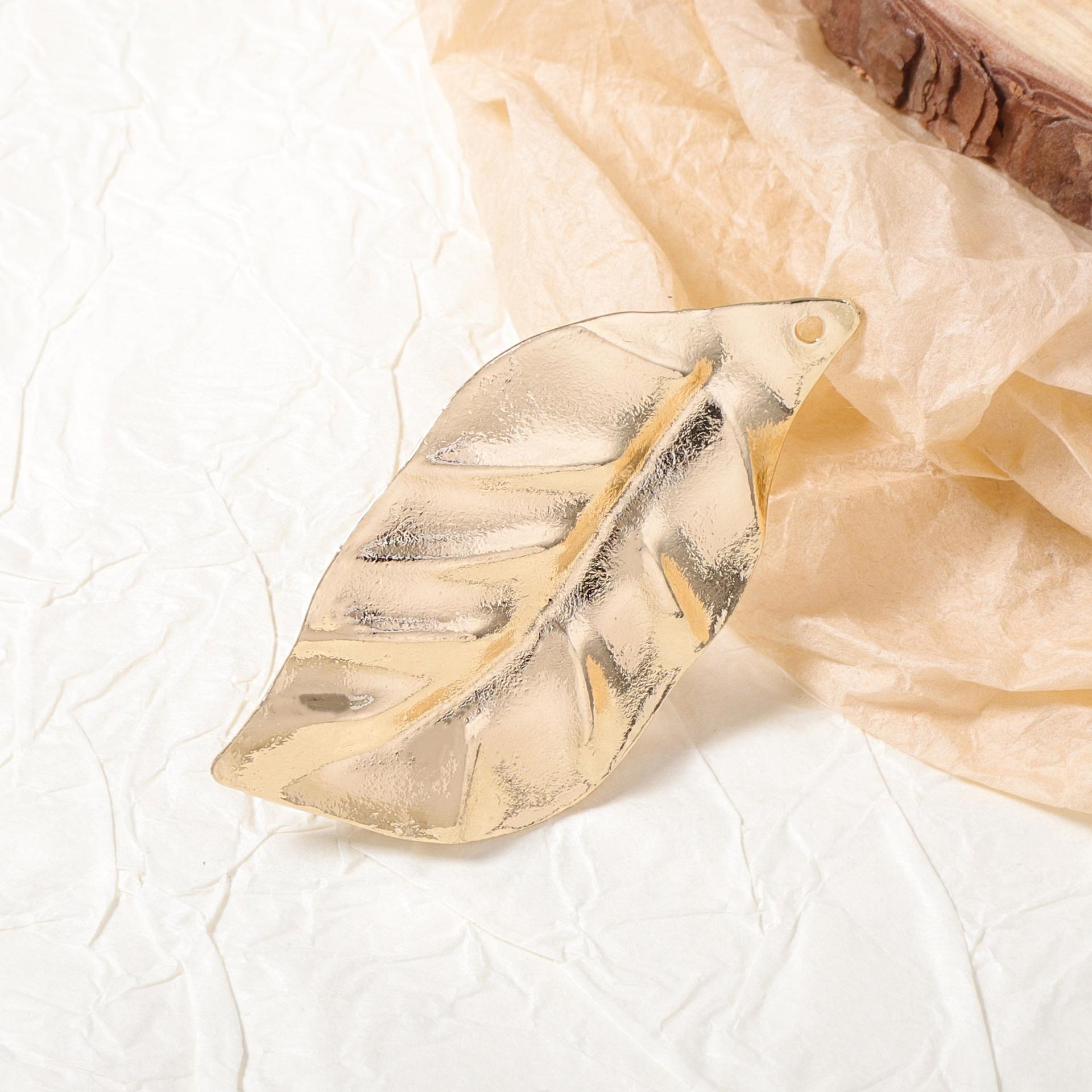 Модное, простое и креативное кольцо-петля из сплава с геометрическим листом, легкая роскошь и холодный стиль для женщин