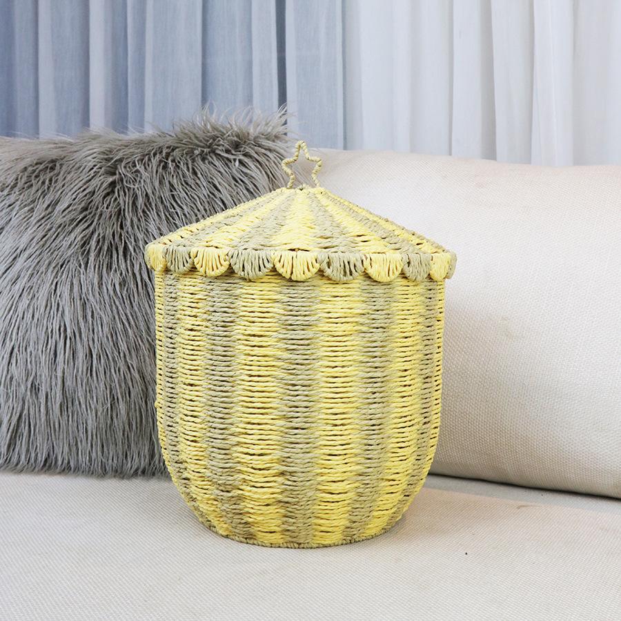 Handmade Rattan Storage Basket, Boho Woven Floor Basket with Handle for Toys Snacks, Japanese Style Sundries Organizer Case width 32cm high 37cm жовтий
Handmade Rattan Storage Basket, Boho Woven Floor Basket with Handle for Toys Snacks, Japanese Style Sundries Organizer Case width 32cm high 37cm жовтий