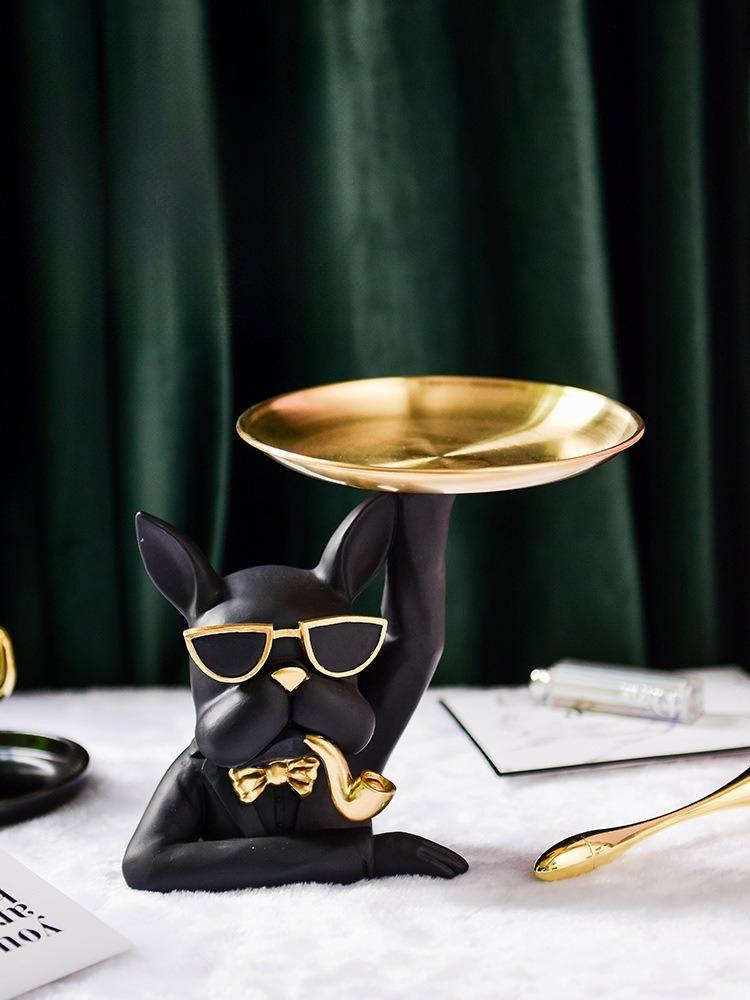 Nordic Modern Light Luxury Bulldog Tray Living Room Decoration Creative Key Ornament Door Entrance Storage чорний
Nordic Modern Light Luxury Bulldog Tray Living Room Decoration Creative Key Ornament Door Entrance Storage чорний