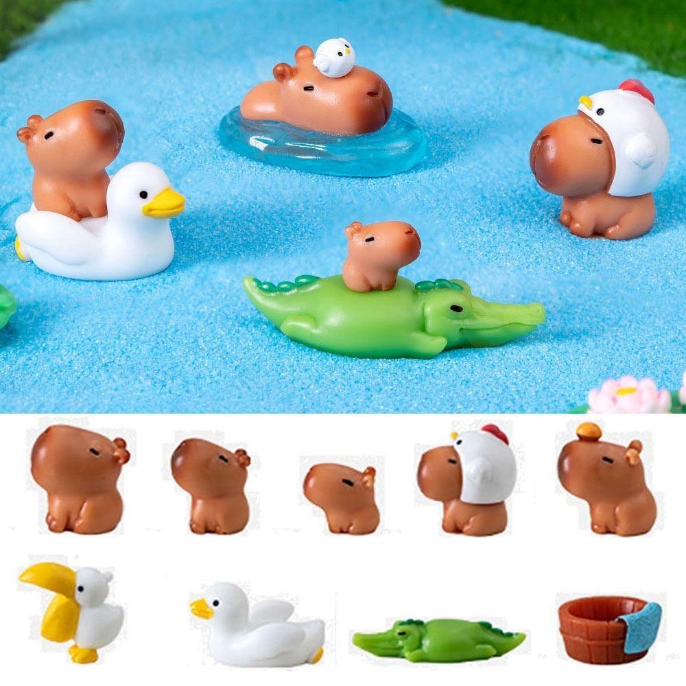 Pink Miniature Capybara Figurines Resin Mini Animals Figurine Party Festival brown-capybara 6
Pink Miniature Capybara Figurines Resin Mini Animals Figurine Party Festival brown-capybara 6