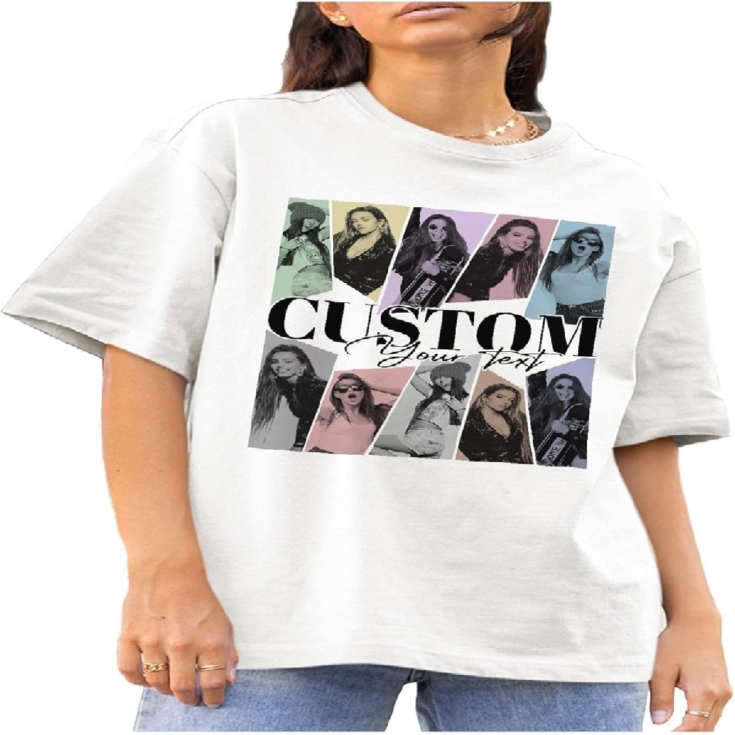 Custom Bootleg Rap Tee Shirt for Women & Men - Custom Face & Photo Picture Shirt Gift Idea for Couples, Family & Friends XXXXXL білий
Custom Bootleg Rap Tee Shirt for Women & Men - Custom Face & Photo Picture Shirt Gift Idea for Couples, Family & Friends XXXXXL білий