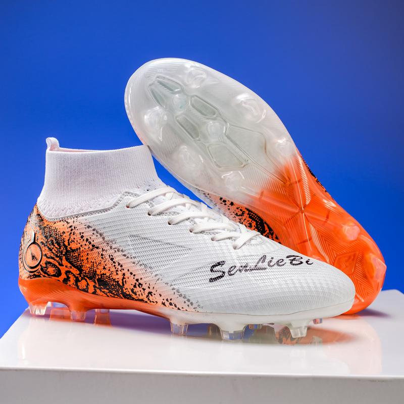 High-top leather football shoes large size men s and women s tf broken nails artificial turf AG long nails mandarin duck training shoes 33 розовый
High-top leather football shoes large size men s and women s tf broken nails artificial turf AG long nails mandarin duck training shoes 33 розовый