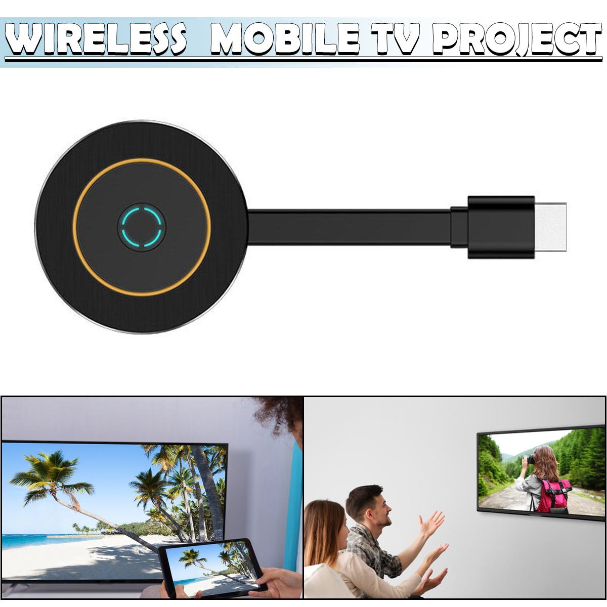 Lvye Беспроводной HDMI-адаптер-адаптер для совместного использования экрана со смартфона на HDTV-проектор
Lvye Беспроводной HDMI-адаптер-адаптер для совместного использования экрана со смартфона на HDTV-проектор